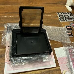 Black Makeup Organizer with Mirror